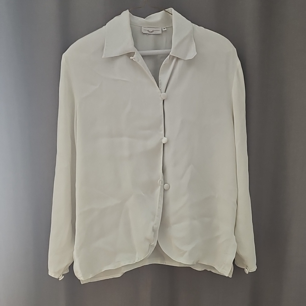 Vintage Angelica Gussoni White Button-Down Shirt, sz.36